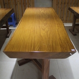 金丝柚木大板原木书桌家具餐桌板材实木会议桌办公桌红木茶几茶台