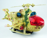 儿童宝宝益智玩具万向轮直升飞机 电动音乐车 闪光战斗机