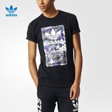adidas 阿迪达斯 三叶草 男子 短袖T恤 AH9086