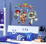 迪士尼墙贴 玩具总动员 卡通男孩儿童房卧室电视背景墙壁贴纸贴画