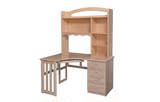 松堡王国品牌正品T014转角电脑桌书桌全实木儿童芬兰松木套房家具