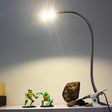 LED现代创意超亮台灯大夹子学生书桌护眼学习软管小台灯鱼缸台灯