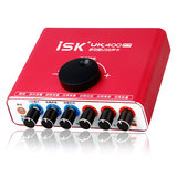 ISK UK400pro USB外置声卡 网络K歌喊麦主持录音独立声卡话筒套装