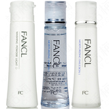 FANCL 无添加 水润补湿液+乳液+清爽洁面粉套装 控油补水滋润修护