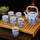 茶壶泡茶壶陶瓷壶景德镇瓷器青花瓷茶具老式复古怀旧中国风套装