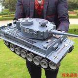 超大遥控坦克车可发射子弹战车模型金属炮管充电对战男孩儿童玩具