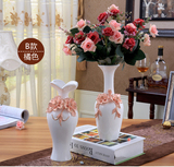 欧式陶瓷花瓶创意花插花器小摆件现代简约家居餐桌房间装饰品