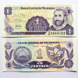 美洲 全新UNC 尼加拉瓜 1科多巴 1991年 外国钱币 精美纸币 礼品