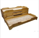 幼儿园专用床 实木小床 儿童木质床 木质叠放床 幼儿园午睡小木床