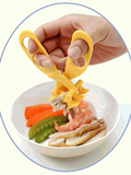 日本原装Gino 婴儿童食物剪刀/研磨器/万用剪/辅食剪外出便携带盒