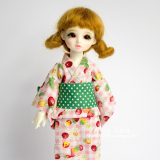 【Miss Chiu】《hello，格子莓》bjd 6/8分 浴衣 和服 娃衣