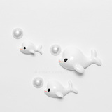 小海豚卡通动物冰箱贴磁贴白板贴 创意立体树脂磁铁贴 韩国日本