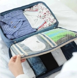 韩国旅行收纳袋套装 拉杆箱旅游衣物整理袋衣服内衣内裤收纳包