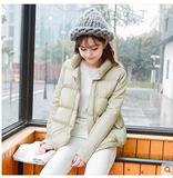 夏梵尼韩国纯色加厚棉服女2015冬季新款学生PU皮拼接宽松短款棉衣