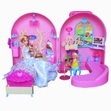 超大豪华梦幻衣橱芭比娃娃拉杆箱别墅甜甜屋女孩过家家房间玩具