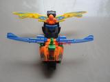 新款儿童玩具男孩惯性赛车摩托车拼装变形积木机车