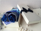蓝色妖姬玫瑰鲜花礼盒情人1单枝2两支送女朋友生日求爱婚快递包邮