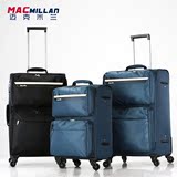 macmillan20寸新款美国防水布箱万向轮拉杆箱男女行李箱登机软箱