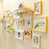 田园风格装饰画客厅组合挂画沙发欧式墙画创意背景墙植物花卉壁画
