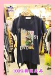 韩国代购2016夏女装choo choo-D打折 女显瘦短袖字母T恤均码