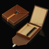 便携式雪茄盒 高希霸雪松木真皮保湿盒 正品雪茄保湿盒