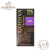 特价！ 美国高迪瓦Godiva歌帝梵72%可可黑巧克力 排块100g