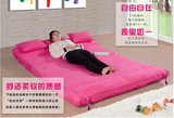1.2 1.5米小户型现代简约布艺折叠双人床单人床懒人沙发 送枕头