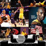 定制壁纸NBA篮球明星海报大型壁画科比健身房ktv主题餐厅背景墙纸
