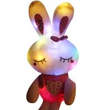 可爱LOVE兔卡通抱枕2岁布艺类玩具PP棉毛绒公仔兔子模型生日礼物