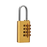 创意铜制防撬可换密码三位密码锁 仓库厢货挂锁 大号 小号