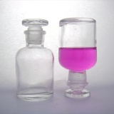 250ml试剂瓶 透明细口瓶 密封瓶 玻璃瓶  磨砂玻璃塞带盖药瓶