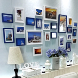 24框现代简约客厅照片墙地中海挂墙相框墙相片墙组合创意心形欧式