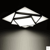铁艺异形长方形客厅灯大气遥控变色创意卧室灯具餐厅灯led吸顶灯