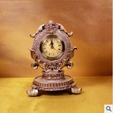 欧式复古创意雕花时钟钟表摆件装饰品创意小礼品礼物树脂工艺