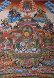 雪藏藏驿财宝天王唐卡八马财神藏传佛教装饰画卷轴画宗教壁画挂画