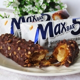 韩式锦大巧克力棒MAXbar5榛果仁花生夹心代可可脂巧克力棒单根25g