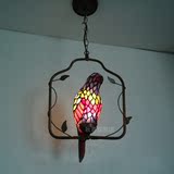 帝凡尼吊灯 彩色玻璃鹦鹉吊灯 卧室客厅阳台书房过道吊灯饰