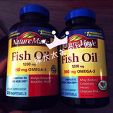 美国代购/国内现货 Nature Made Fisl Oil  鱼油两件套-两瓶包邮