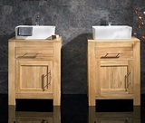 美式乡村浴室柜小户型洗手盆台上橡木卫浴柜卫生间脸盆组合实木