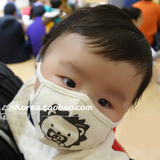 韩国有机棉婴儿口罩纯棉透气新生儿防尘儿童PM2.5宝宝口罩
