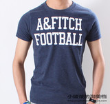 美国AF代购现货正品Abercrombie Fitch男装 短袖T恤football圆领