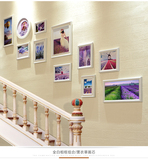 过道背景墙壁装饰挂墙相框组合画框欧式楼梯照片墙面走廊客厅创意