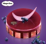 哈根达斯冰淇淋蓝莓之吻 创意生日蛋糕礼物 上海蛋糕店速递