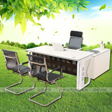 简约现代办公家具老板中 班台钢架经理主管办公桌电脑桌椅组合