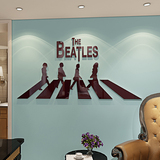 披头士Beatles乐队墙贴客厅亚克力立体墙贴背景墙音乐工作室酒吧