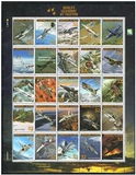 娇娇收藏品-马绍尔1995年二战飞机邮票25枚第一版 战争军事
