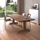 美式复古loft全实木餐桌椅 长方形原木咖啡厅饭店餐厅桌椅子组合