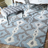 手工腈纶 地毯客厅简约现代美式长方形榻榻米地垫出口机洗可定做