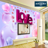 客厅电视背景墙纸 无纺布卧室温馨婚房浪漫玫瑰 3D立体大型壁画