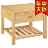 卧室家具组装实木边柜储物柜边角柜床头柜简约时尚实用经济型